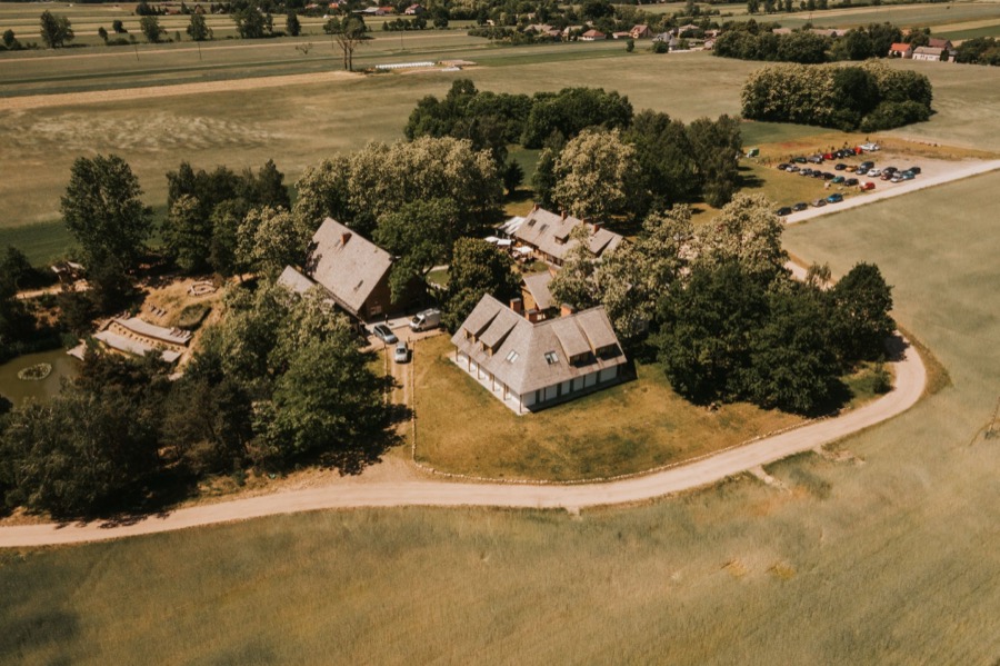 Ośrodek Szczere Pole - widok z lotu ptaka